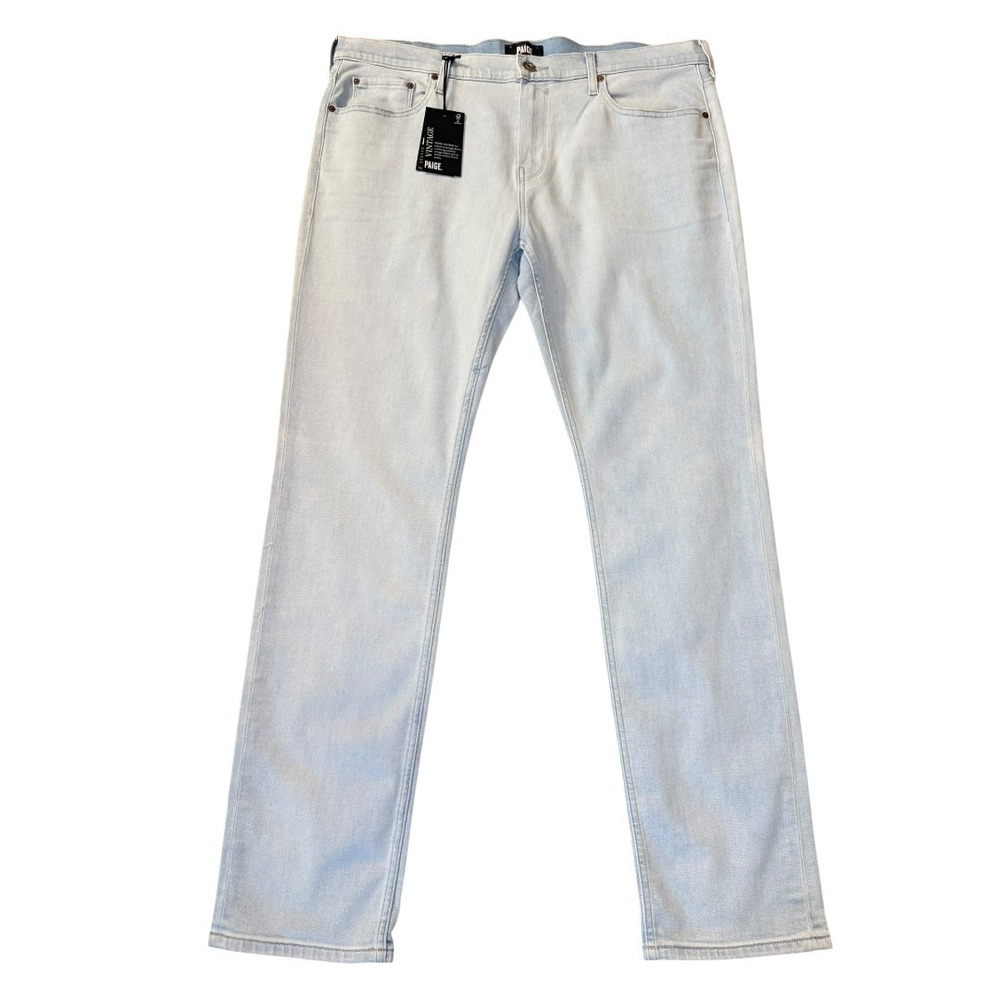 PAIGE Federal Slim Straight Jeans Bobby Light Wash‎ Mens 38 NEW NWT